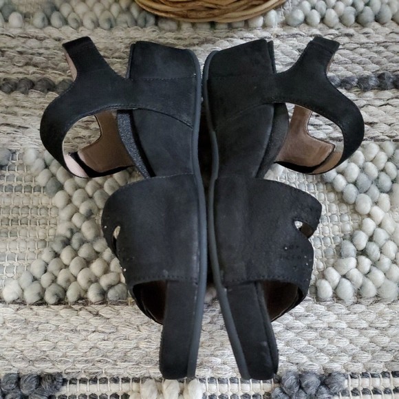 Abeo Gabrielle Black Adjustable Custom 3D Insole Wedge Sandals Women's 10 - Picture 5 of 12